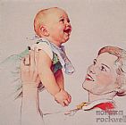 Norman Rockwell Delight painting